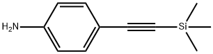 4[(三甲基硅基)乙炔基]苯胺, 75867-39-9, 结构式