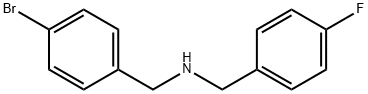 N-(4-BroMobenzyl)-4-fluorobenzylaMine, 97% Structure
