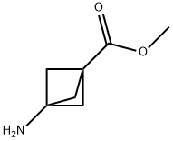 Bicyclo[1.1.1]pentane-1-carboxylic acid, 3-amino-, methyl ester (9CI) Structure