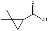 2,2-ジメチルシクロプロピルカルボン酸 化学構造式