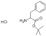 DL-苯丙氨酸叔丁酯盐酸盐 结构式