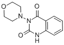2,4(1H,3H)-Quinazolinedione, 3-(4-morpholinyl)- Struktur