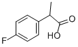 4-フルオロ-α-メチルベンゼン酢酸 化学構造式