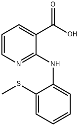 2-(2-Methylsulfanyl-phenylamino)-nicotinic acid Structure