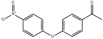 4'-(p-ニトロフェノキシ)アセトフェノン 化学構造式