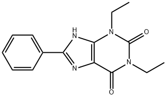 1,3-DIETHYL-8-PHENYLXANTHINE, 75922-48-4, 结构式