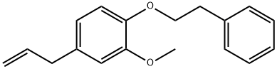 Benzene, 2-methoxy-1-(2-phenylethoxy)-4-(2-propenyl)- 化学構造式