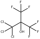2,2,2-トリクロロ-1,1-ビス(トリフルオロメチル)エタノール 塩化物 化学構造式
