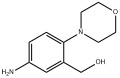 (5-アミノ-2-モルホリノフェニル)メタノール 化学構造式
