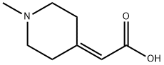 (1-メチルピペリジン-4-イリデン)酢酸 化学構造式