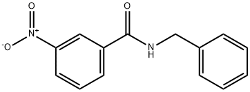 BenzaMide, 3-nitro-N-(phenylMethyl)- Struktur