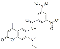 N-(7-diethylamino-4-methyl-2-oxo-chromen-6-yl)-3,5-dinitro-benzamide Structure