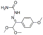 [[2,2-dimethoxy-1-(4-methoxyphenyl)ethylidene]amino]urea Struktur