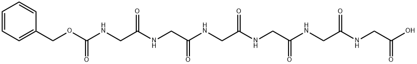 Z-GLY-GLY-GLY-GLY-GLY-GLY-OH Structure