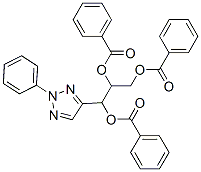[1,3-dibenzoyloxy-1-(2-phenyltriazol-4-yl)propan-2-yl] benzoate Structure
