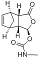 N-メチルカルバミド酸(3S)-(1,3,3aβ,4,7,7aβ-ヘキサヒドロ-4,7-メタノ-1-オキソイソベンゾフラン)-3-イル 化学構造式