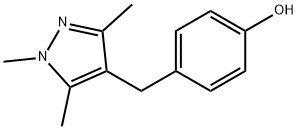 4-[(1,3,5-TRIMETHYL-1H-PYRAZOL-4-YL)METHYL]BENZENOL 化学構造式