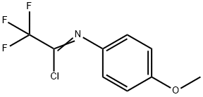 2,2,2-トリフルオロ-N-(4-メトキシフェニル)アセトイミドイルクロリド 化学構造式