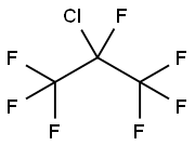 2-クロロ-1,1,1,2,3,3,3-ヘプタフルオロプロパン 化学構造式