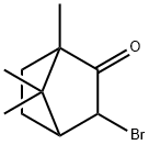 (1R,4S)-3-ブロモ-1,7,7-トリメチルビシクロ[2.2.1]ヘプタン-2-オン 化学構造式