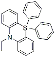 5-エチル-5,10-ジヒドロ-10,10-ジフェニルフェナザシリン 化学構造式