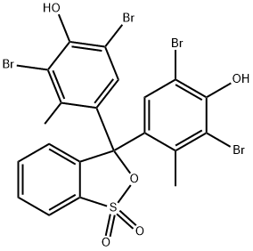 溴甲酚绿, 76-60-8, 结构式