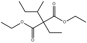 Diethyl ethyl(1-methylpropyl)malonate Structure