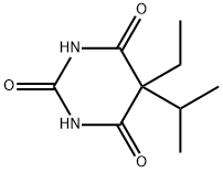 5-エチル-5-イソプロピルバルビツル酸 化学構造式