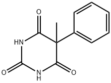 5-メチル-5-フェニルヘキサヒドロピリミジン-2,4,6-トリオン 化学構造式