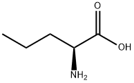DL-ノルバリン 化学構造式