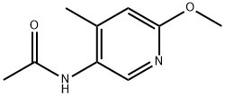 N-(6-甲氧基-4-甲基吡啶-3-基)乙酰胺, 76013-32-6, 结构式