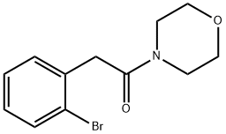 2-(2-ブロモフェニル)-1-モルホリノエタノン 化学構造式