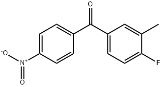 4-FLUORO-3-METHYL-4'-NITROBENZOPHENONE Struktur