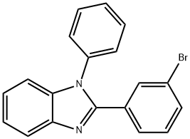 2-(3-溴苯基)-1-苯基-1H-苯并咪唑, 760212-40-6, 结构式