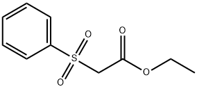 (フェニルスルホニル)酢酸エチル 化学構造式