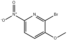 2-ブロモ-3-メトキシ-6-ニトロピリジン 化学構造式