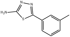 2-氨基-5-(3-甲基苯基)-1,3,4-噻二唑,76074-47-0,结构式