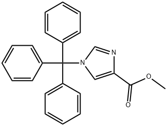 1-三苯甲基-1H-咪唑-4-羧酸甲酯,76074-88-9,结构式