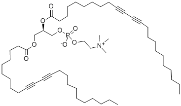 1,2-bis(10,12-tricosadiynoyl)phosphatidylcholine Struktur