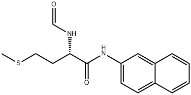 N-甲醛基-L-蛋氨酸-B-萘, 76078-88-1, 结构式
