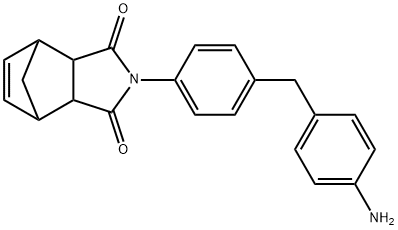 N-[4-(4-氨基苄基)苯基]-5-降冰片烯-2,3-二甲酰亚胺 结构式