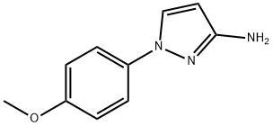 3-氨基-1-(4-甲氧基苯基)吡唑, 76091-01-5, 结构式