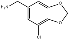 7-CHLORO-1,3-BENZODIOXOLE-5-METHANAMINE Structure