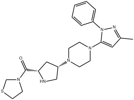 テネリグリプチン 化学構造式