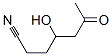 Heptanenitrile, 4-hydroxy-6-oxo- (9CI) Structure