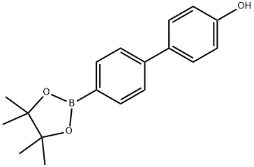 4'-(4,4,5,5-四甲基-1,3,2-二氧杂环戊硼烷-2-基)联苯-4-醇 结构式