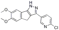 Indeno[1,2-c]pyrazole, 3-(6-chloro-3-pyridinyl)-1,4-dihydro-6,7-diMethoxy- Structure
