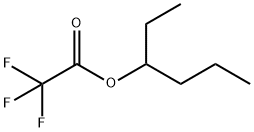 Acetic acid, 2,2,2-trifluoro-, 1-ethylbutyl ester Struktur