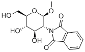 メチル2-デオキシ-2-N-フタルイミド-Β-D-グルコピラノシド 化学構造式