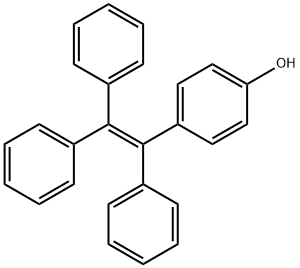4-(1,2,2-三苯基乙烯基)苯酚, 76115-06-5, 结构式